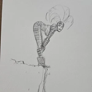 CLIFF CHIANG 2003 | 11"×14" | Original Comic Art | BEWARE THE CREEPER on a Cliff - Picture 1 of 14
