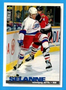 1995-96 Upper Deck Collector's Choice TEEMU SELANNE (ex-mt)  #244 Winnipeg Jets