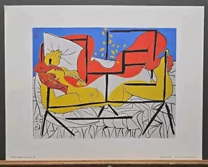 Pablo Picasso Vintage Print "Danae" Linocut, 1962 10"×13" Penn Prints, NY - Picture 1 of 6