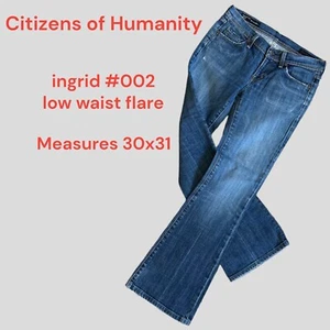 Citizens of Humanity Ingrid #002 Jeans Womens Sz 28 (30x31) Medium Blue Wash - Imagen 1 de 10