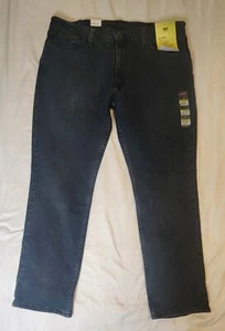 Jeans Levi's 511 slim fit flex denim blu lavaggio scuro uomo taglia 38 x 30 nuovo con etichetta - Foto 1 di 19
