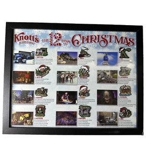 Knott’s Berry Farm 12 Pins Of Christmas Complete Set LIMITED EDITION 50 RARE! - Picture 1 of 8