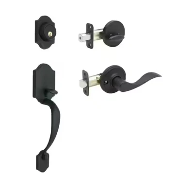 Manija de puerta Copper Creek Heritage negra y moldura de manija Waverlie *ENVÍO GRATUITO* Foto 1 de 4