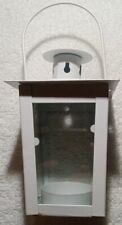 5"Mini Lantern Candle Metal Holder Glass White Decorative Hanging Rustic 