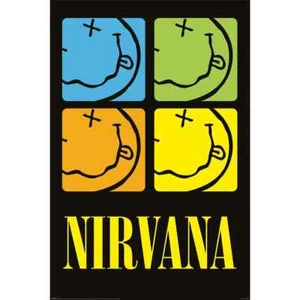 Nirvana Poster - Smiley Squares - Official 91.5 x 61cm Maxi Poster PP35032 - Imagen 1 de 2