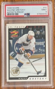 1996-97 Score Artist’s Proof RARE Wayne Gretzky #41 St. Louis Blues PSA 9 Mint - Picture 1 of 2