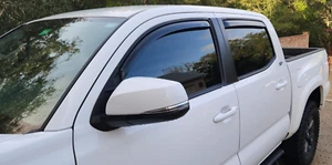 AVS Rain Guards Vent Visors In-Channel for 2016-2023 Toyota Tacoma Double Cab - Picture 1 of 5