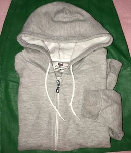 Anvil Womens M Medium Full ZIP Gray HOODIE SWEATSHIRT JACKET Cotton Blend - Picture 1 of 12