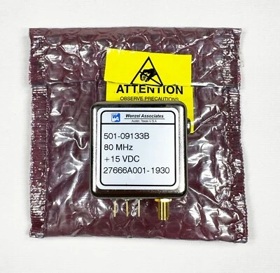 Wenzel associates 80 MHz 15V Crystal Oscillator MADE IN USA 🇺🇸 / US Seller - Image 1 of 4