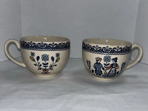 Johnson Bros Hearts and Flowers Staffordshire Old Granite Cup Lot Of 2 - Picture 1 of 5