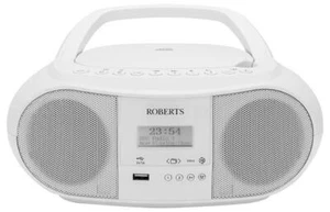 Zoombox 4 Dab / Dab+ / Fm Rds Portable Radio & Cd Boombox With Bluetooth White - Picture 1 of 5