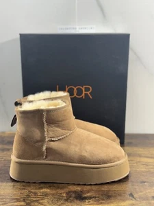 Hoor Botines Mujer Vega Ante Gris Pardo Cuña Luz Extra - Imagen 1 de 6