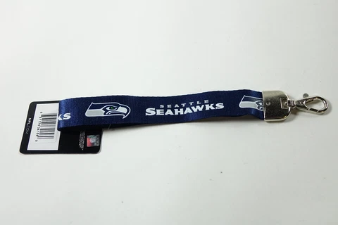 NFL Seattle Seahawks Wristlet Lanyard, Navy, One Size Cover