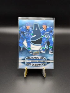 2019-20 Upper Deck Tim Hortons Elias Pettersson & Brock Boeser Franchise Duos - Picture 1 of 2