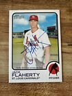 2022 Topps Heritage High Number Jack Flaherty Real One Auto On-Card Autograph
