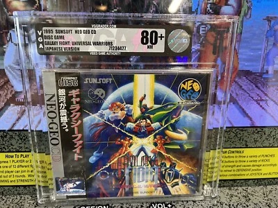 1995 Neo Geo CD Galaxy Fight Graded VGA 80 NM+ Brand New SEALED JPN - Image 1 of 4