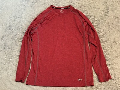 Camisa Everlast Everdri Para Hombre XL Manga Larga Roja Ropa Activa Rendimiento Entrenamiento Foto 1 de 4