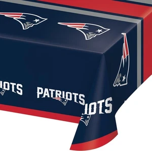 NFL New England Patriots - Plastic Tablecloth 54"x102" Rectangle #729519 - Picture 1 of 4