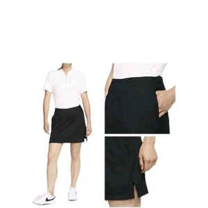 NIKE Dri-FIT Victory Women's 17" Golf Skirt Skort in Black Size M NEW MSRP $70 - Picture 1 of 9