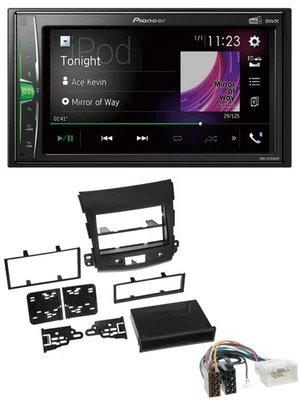 Pioneer 2DIN MP3 DAB USB Bluetooth Autoradio für Citroen C-Crosser Mitsubishi Ou - Bild 1 von 4