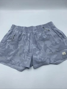 Vuori Dash sportliche Laufshorts grau Tarnmuster Camouflage Damen Small - Bild 1 von 7