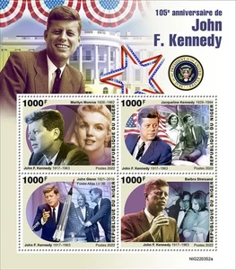 Niger - 2022 Präsident John F. Kennedy - 4 Briefmarkenbogen - NIG220352a - Bild 1 von 1