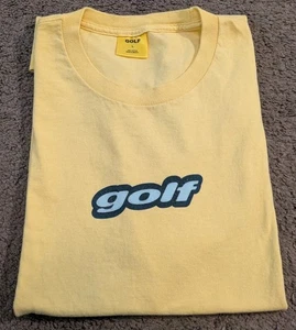 Golf Wang Yellow Golf Logo Yellow Crew Neck T-Shirt Tyler the Creator Men's L - Picture 1 of 6