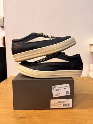 Rick Owens Mainline Leather Vintage Sneaker Size 13 RR01E5897 LCTLCO 911 - Image 1 of 4