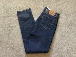 BNWT Levi's 511 Dark Blue Slim Fit Mens Stretchable Jeans 34 Waist 34 Leg - Picture 1 of 8