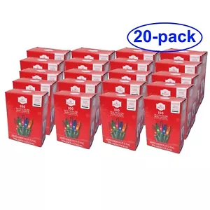 Wholesale Holiday Time 100 Stay-Lit Multicolor Christmas String Lights, 20 Boxes - Picture 1 of 4