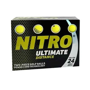 Nitro Golf Ultimate Distance Golf Balls, Yellow, 24 Pieces - Picture 1 of 4