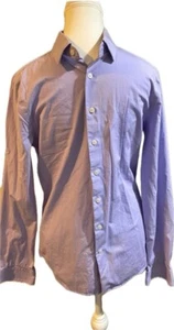 Express Extra Slim Fit Hell Lila Freizeit Button Langarm Daunen Gr. S - Bild 1 von 4