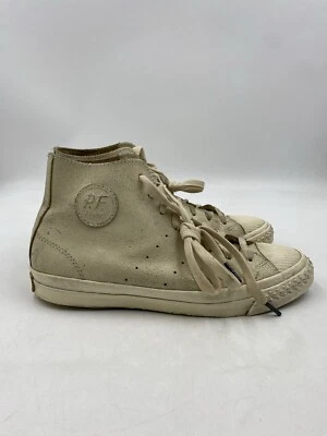 P.F. Flyers Canvas Hi-top Sneakers Shoes Cream, Size Men’s 9 Women’s 10.5 - Used - Image 1 of 4