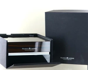 Maurice Lacroix Uhrenbox Verkaufsbox Aufbewahrung Holz Braun - Imagen 1 de 2