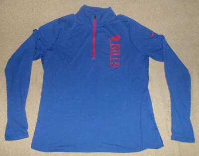 CHAQUETA SUÉTER Azul XL Estilo Raro NIKE DRI-FIT Auténtica BUFFALO BILLS Foto 1 de 3