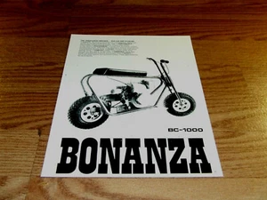 WOW! Vintage e Rara BONANZA BC-1000 RIVENDITORE CONSEGNA FACT CARD RIPRODUZIONE - Foto 1 di 2