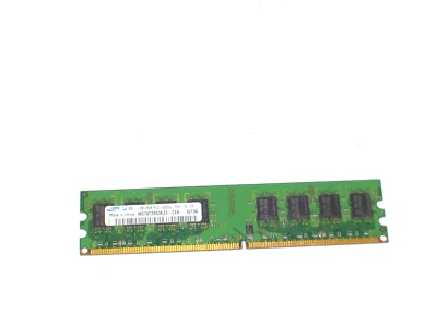 1GB Samsung DDR2-667 RAM PC2-5300U 2Rx8 M378T2953EZ3-CE6 Memory Module - Image 1 of 3