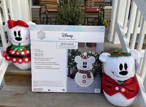 Disney Mickey Mouse 100 Holiday Flat-Tastics Lighted Yard Decor - Picture 1 of 3