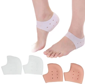 4Pc New Silicone Feet Care Socks Moisturizing Gel Heel Thin Socks Tool with Hole - Picture 1 of 3