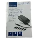 Insignia- 3,000 mA 5Universal AC Adapter for High-Output Devices - Black