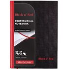 Black N Red Notebook, Durable Hardcover, Premium Optik Paper, Scribzee App Compa