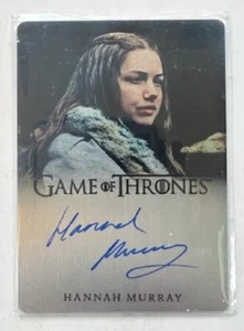 Hannah Murray as Gilly Metal Autograph 30/55 from Game of Thrones Art & Images - Picture 1 of 2