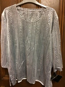 Evening Blouse,20, Silver, Fatal Attraction. - Picture 1 of 3