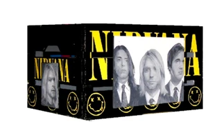 NIRVANA KURT COBAIN  Oils Hand Painted Hand Made Vinyl LP record CRATE FREE  - Picture 1 of 1