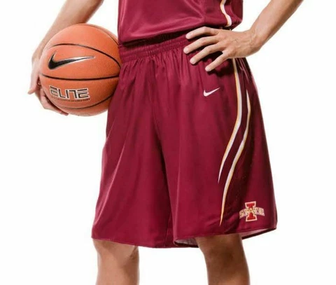 Nike Iowa State Cyclones HyperElite Relentless Shorts Maroon White Women's M Cover