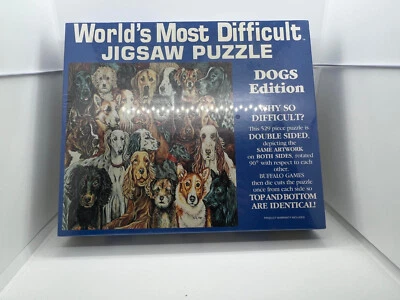 Puzzle de colección World’s Most Difficult edición perros juegos de búfalo original sellado Foto 1 de 4