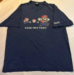 Camiseta Vintage Super Mario 2XL Nintendo Etiqueta Gigante Videojuego Y2K Talla Importa - Imagen 1 de 4