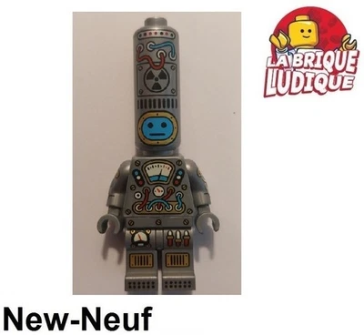 Citizen Brick Cabeza Alta Cyborg Robot Grande Minifig Minifigura NUEVO - Imagen 1 de 2