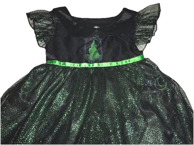 WICKED Bruja Elphaba 2T Vestido de Dormir DISFRAZ COSPLAY MAGO DE OZ NUEVO CON ETIQUETAS Foto 1 de 4