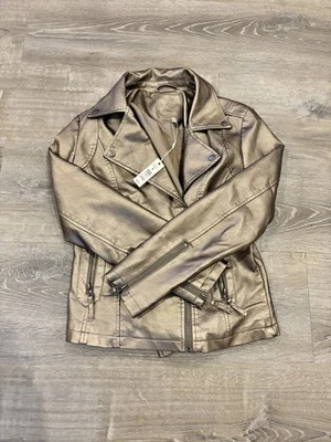 Chaqueta Max Studio Dorada Metálica, Talla SP, TOTALMENTE NUEVA Foto 1 de 2